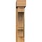 Ekena Millwork Balboa Block Rough Sawn Bracket w/ Offset Brace, Western Red Cedar, 6"W x 24"D x 28"H BKT0604X24X28BOA05RWR - alternate 2